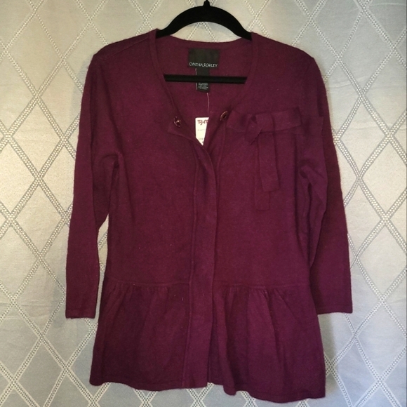 CYNTHIA Rowley button-down sweater - Picture 1 of 5